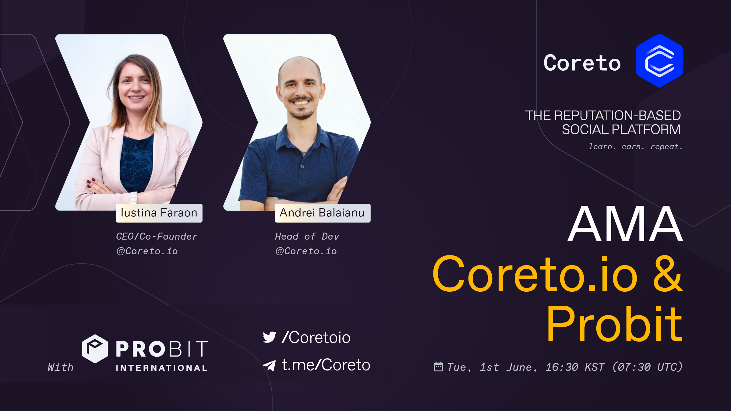 ProBit x Coreto Telegram AMA Session Win 51,000 COR tokens ...